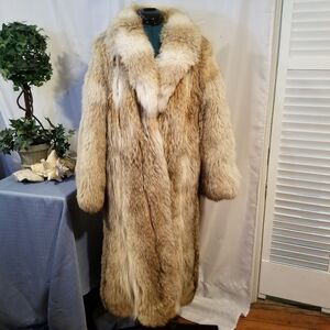 Vintage 1980's Coyote Fur Coat